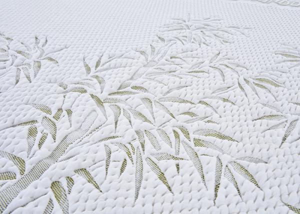 China Double Jacquard Bamboo Fiber Fabric Yarn Dyed Polyester Latex Pillow Mattress Fabric factory