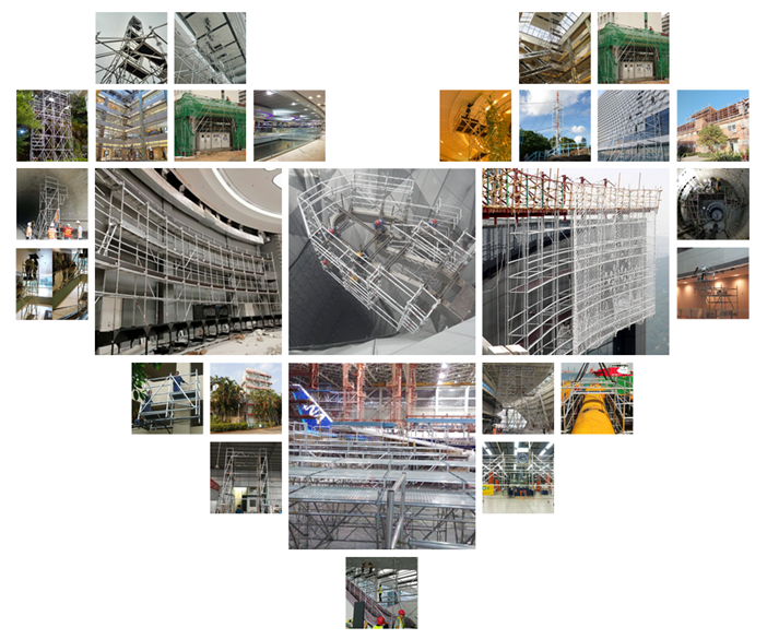 Durable Mobile Scaffold Tower Aluminium Cuplock Scaffolding For Station Maintenance