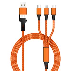 Custom Braided Charging Cable 5-in-1 60W Output 480Mbps Transfer Customizable