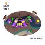 Sandblasting Water Park Playground Equipment Plastic Playground Slide Anti Aging