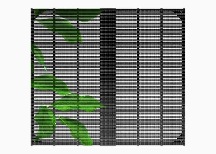 High Definition P2.6 4000-4500cd 500*1000mm Led Grid Screen Full Color Window Transparent Advertising Translucent Led Grid Screen Display
