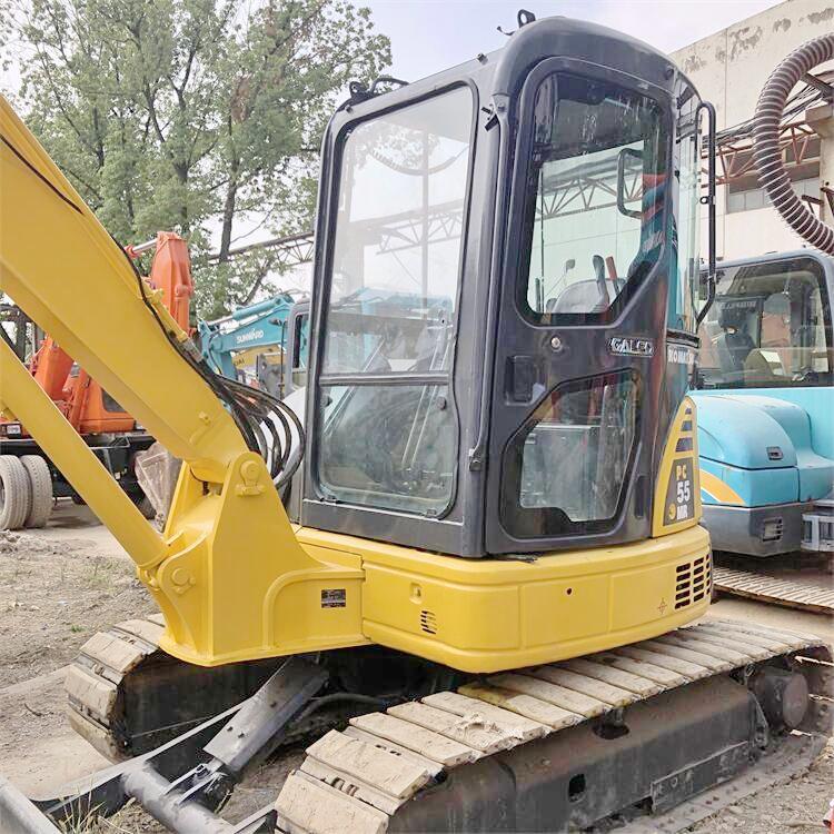 Original Japan Komatsu Used 55MR Small Excavator PC55MR-2 Compact Mini Excavator