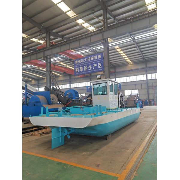 Flat Deck Barge Boat 30km/H Speed For Cargo Transportation 3-4ton
