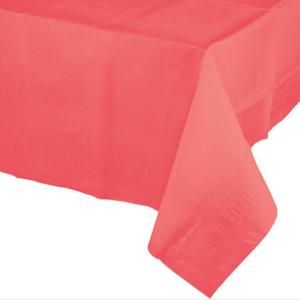 China Linen Feel Party Paper Tablecloths Waterproof OUCHAME SGS Listed factory