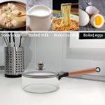 1800ml Clear Borosilicate Glass Soup Pot With Handle