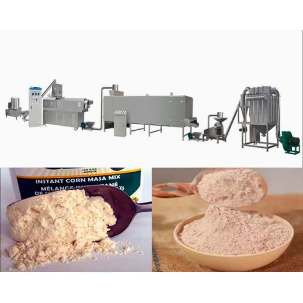 Extruded Rice Baby Powder Nutritional Flour Food Processing Line New