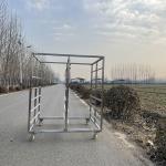 Commercial Polished Stainless Steel Tray Cart Trolley For Bread Cake Baking