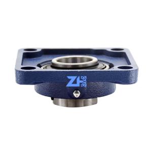 China FY 40 TF square flanged ball bearing conforms to ISO standard can be bolted 40*38.5*54.2mm factory
