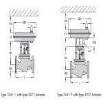 DIN Version Pneumatic Control Valve Pneumatic Globe Control Valve Alloy / Steel