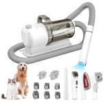 65dB Noise Pet Grooming Kit with Electric Pet Hair Vacuum Clipper Cleaner at 110