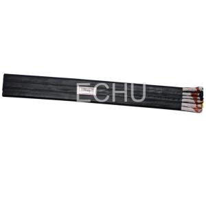China Flat Flexible Traveling Cable for Crane or Conveyor in Black Jacket ECHU FLAT CABLE factory