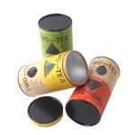 Embossing Paper Tube Packaging With Window 100mm Height FSC Certified