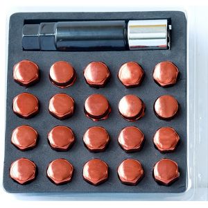 20+1 Chrome Lug Nut With Key Self-locking Lug Nut M12x1.5/M12x1.25 17mm Various