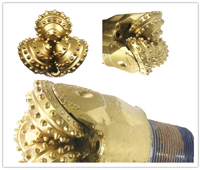 Sealed Bearing Tricone Rock Roller Bits Tungsten Carbide High Compressive Strength