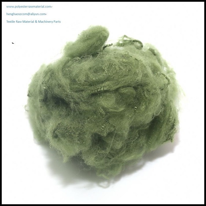 3D 28mm Dope Dyed Polyester For Nonwoven Artificial Leather Fur