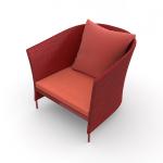 Patio Rope Orange Big Loading Ability Outdoor Sectional Couch