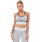 Seamless knit leopard print breathable top sports running vest fitness yoga bra