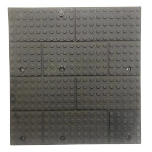 China Floor Large Black Rubber Mat Embedded With 4mm Steel Plate factory