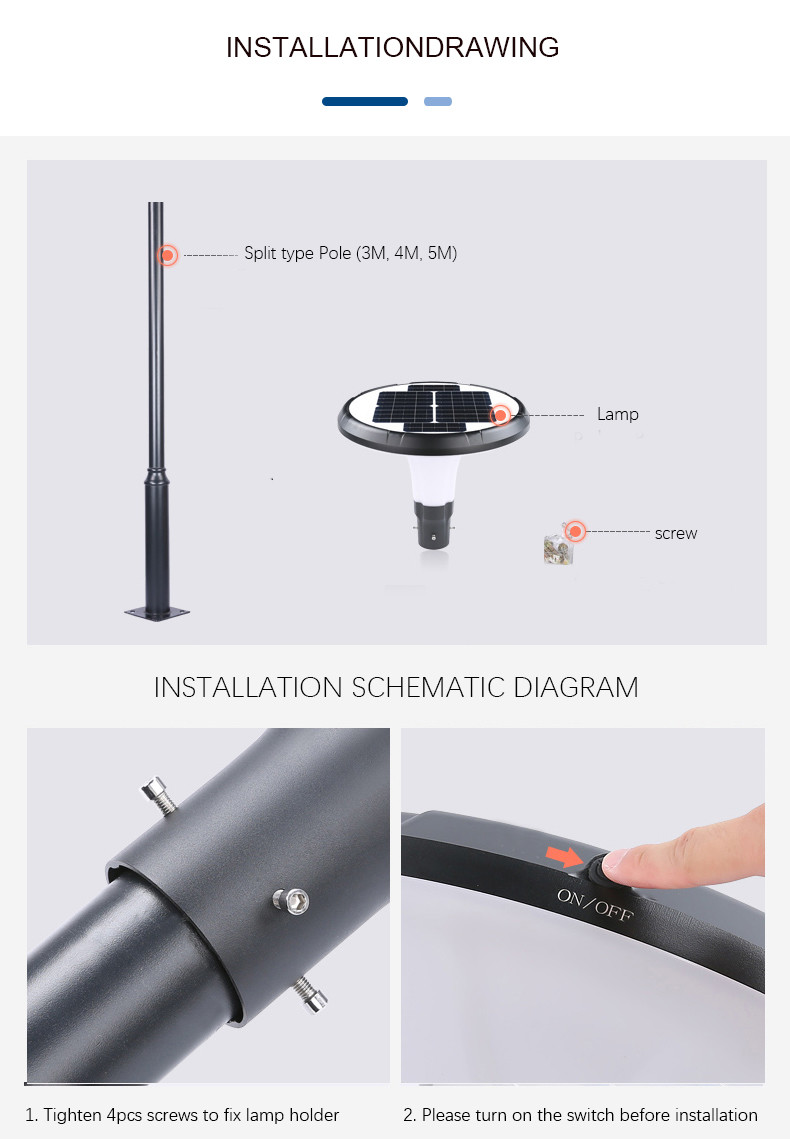 25W Power Solar House Stake Lights LED Outdoor Garden Lights
