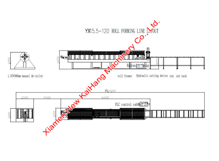 Decorative panel metal forming machine spanflex, interior wall, baffle ceiling, linear ceiling