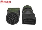 CAT 14 Pin to OBD 2 OBD2 16 Pin 16pin Female Adapter for Caterpillar