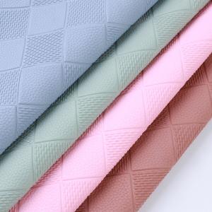 China 1.1mm Car Floor Mats Leather Diamond Embossed PVC Floor Leather factory