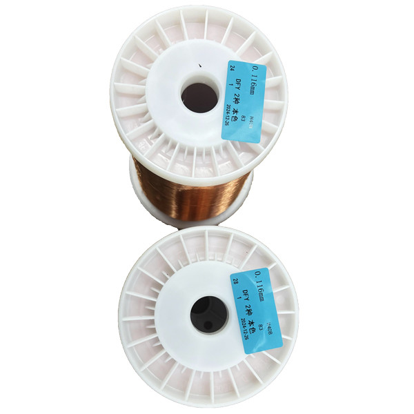 DFY Class 2 Natural Color High Temperature Magnet Wire With Diameter 0.116 Mm With IEC Standard