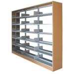 Easy Assembly Knock Down Steel Book Shelf RAL Color Metal Book Case Storage Rack