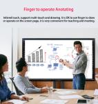 China factory Price 4k 55 65 75 85 96 110 Inch Touch Screen Multi-language