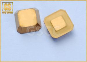 China Golden Tungsten Carbide Inserts CNMA / CCMT / CNMG / CNMM Type OEM Service factory