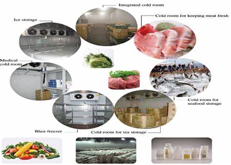 Food freezer refrigerated cold storage