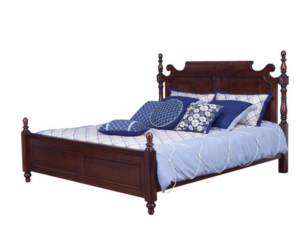 Rubber Wood made bedroom furniture in Special design Modern Headboard with wood