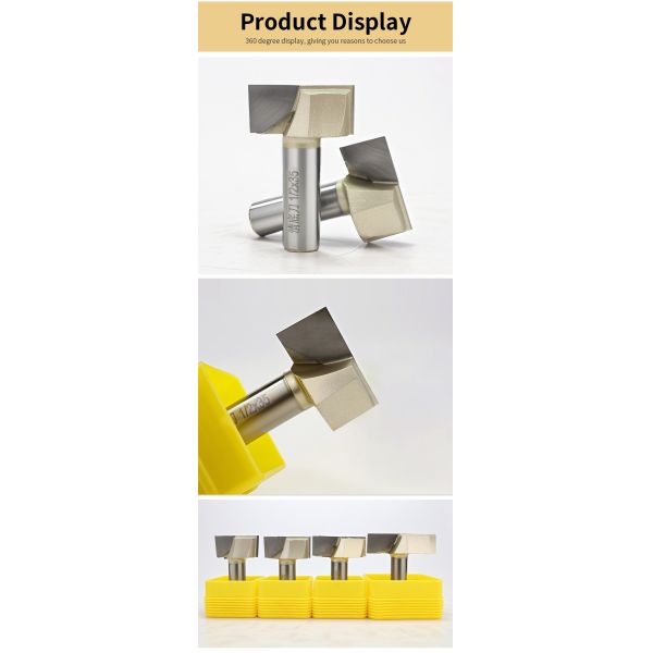 YINGBA Cleaning Bottom Router Bits Cnc Cleaning Bottom Surfacing Bits End Mill for Wood Router Bits