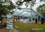15M Clear Span Marquee Tent With Transparent Roof And Sidewalls For Wedding