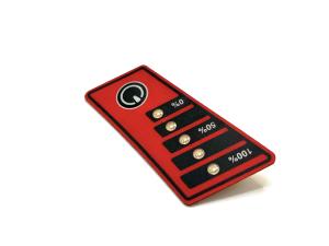 China Waterproof LED Membrane Switch 0.125mm With Velvet Texture factory