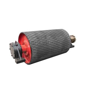 China Customizable strength steel conveyor head pulley delivers superior wear resistance and durability for heavy-duty material handling. factory