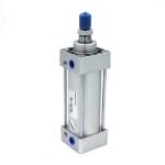 DOPOW Silver Aluminum Air Cylinders Double Acting Standard Pneumatic Cylinder