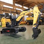 8.2Kw Yellow Mini Track Excavator 800kg JG-08 730mm Without Sunroof