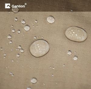 China Khaki Anti UV WR OR Water Repellent Fabric Ripstop 2*2 215GSM factory