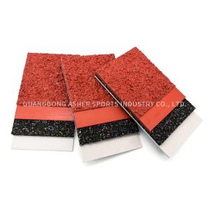 China Weatherproof Field Running Track Colored 10mm Thickness Tiles Type factory