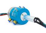 2 Passages Pneumatic Hydraulic Rotary Union Support Transmit Signal