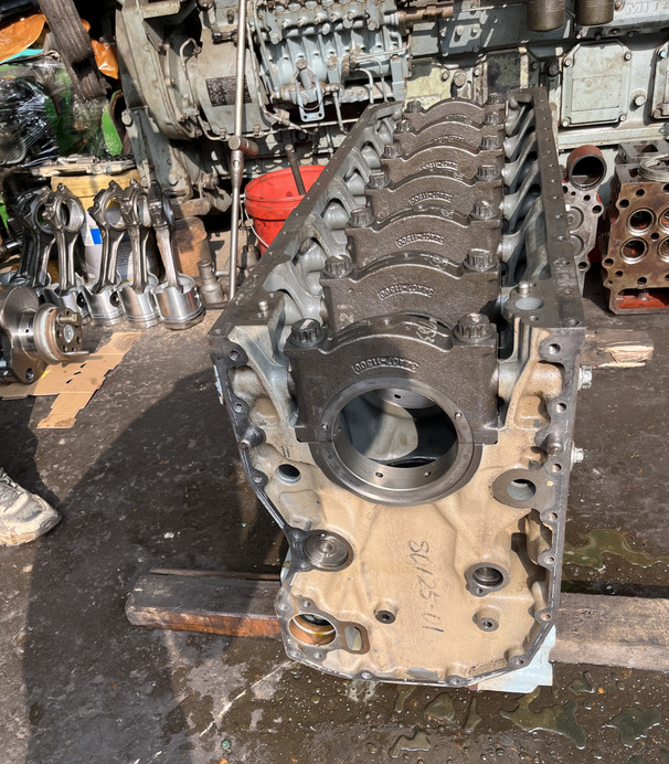 Mitsubishi Heavy Industries S6B3 Cylinder Body, Disassembled