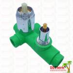 Customized PPR Mixer Shower Valve Five Ways Water Square Cover Valve