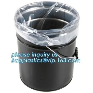 Durable Round Bottom Plastic Drum Barrel Liners Bags, plastic PE round bottom