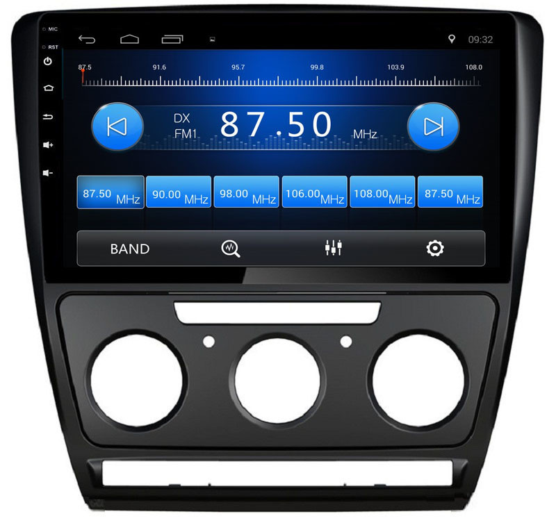 Ouchuangbo car gps head unit stereo android 8.1 for Skoda Octavia 2010-2013 manual support USB SWC wifi AUX radio