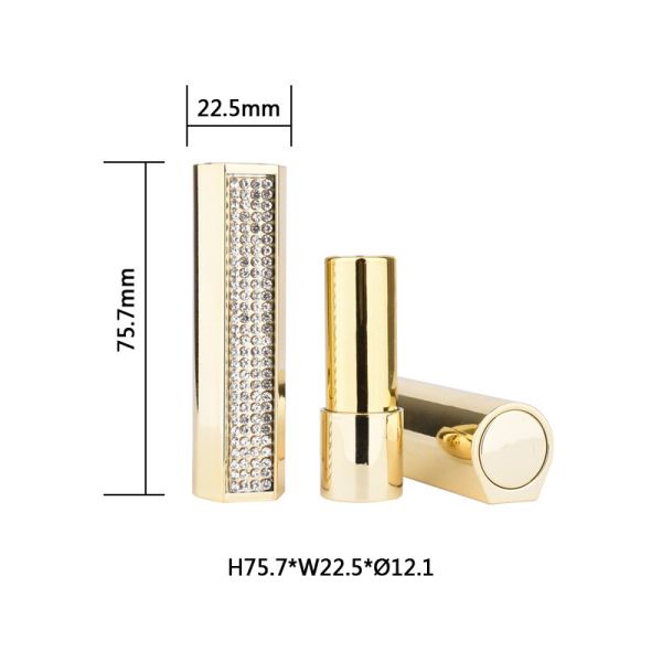 Pressure Fit Cap ABS Empty Lipstick Tubes Diy Offset Printing