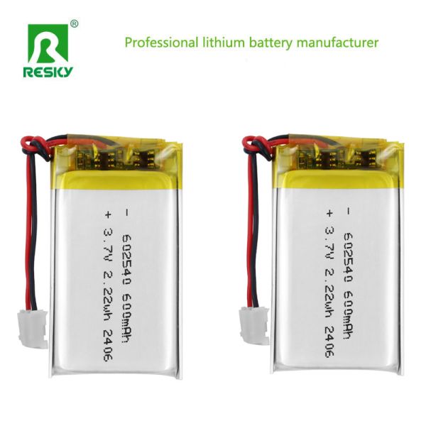 Lithium Polymer Battery Cell 602540 600mAh 3.7V 2.22wh solar Lipo Batteries for medical monitors