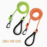 Weather Resistant Reflective Rope Dog Leash Lightweight Climbers Carabiner Clip
