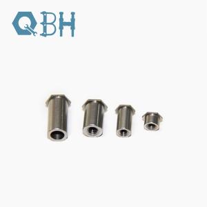 China Stainless Steel Thru Hole Unthreaded Self Clinching Standoffs Blind Bolt Contact Rivet factory