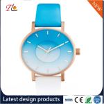 wholesale customization Pu watch alloy case quartz watch fashion watch Gradient